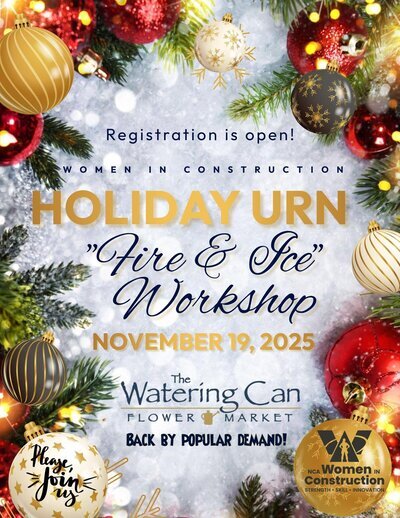 Women in Construction Holiday Urn Workshop - November 19, 2025
