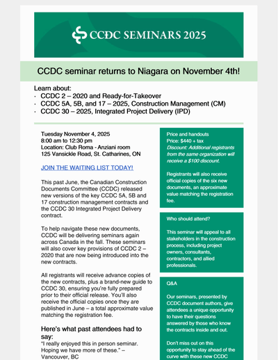 CCDC Seminar